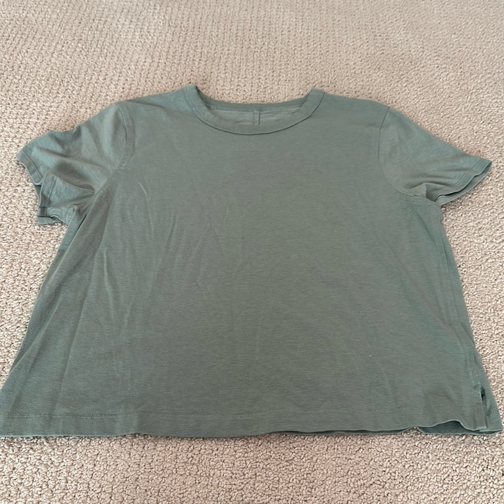 Lululemon cotton cropped tee-size small